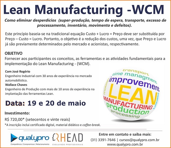Por que fazer um curso de World Class Manufacturing (WCM)?
